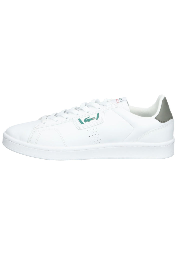 Lacoste Sneaker Leder Weiß/Grün - surf4shoes