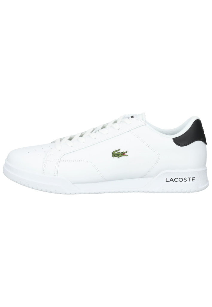 Lacoste Sneaker Leder Weiß/Schwarz - surf4shoes