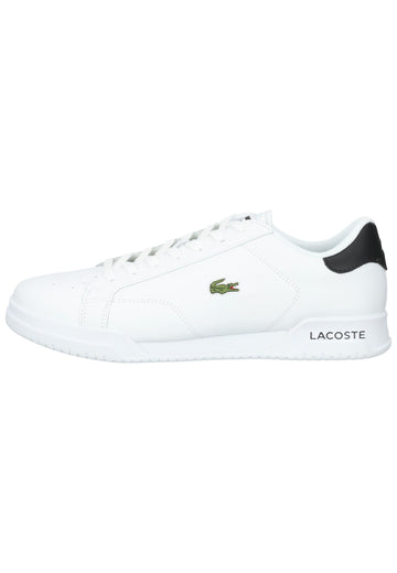 Lacoste Sneaker Leder Weiß/Schwarz - surf4shoes