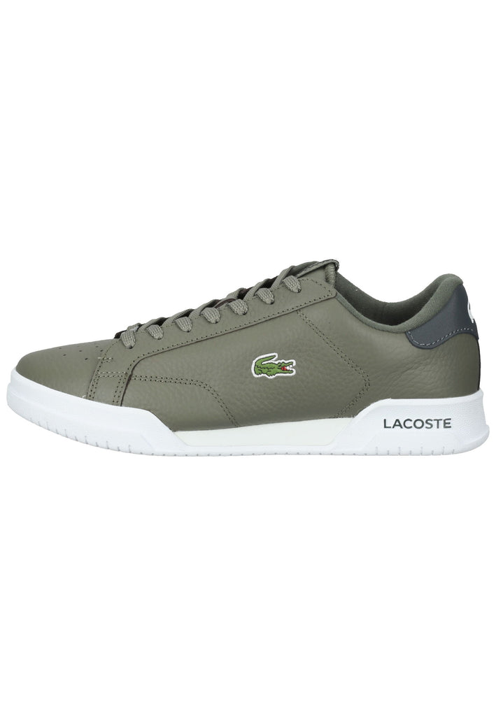 Lacoste Sneaker Leder Khaki/Grau - surf4shoes