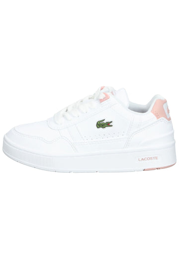 Lacoste Sneaker Lederimitat Weiß/Rosa - surf4shoes