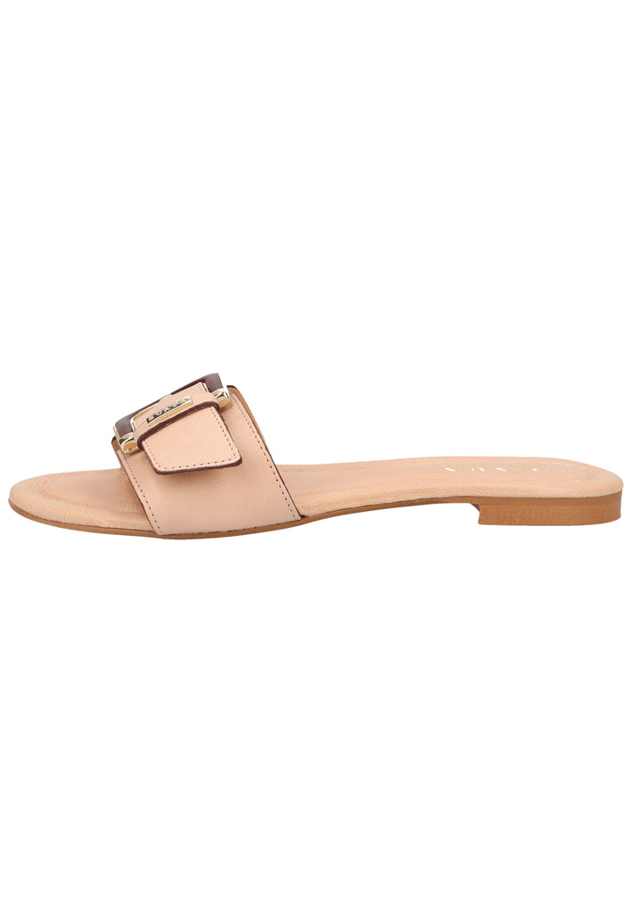 Scapa Pantoletten Leder Beige - surf4shoes