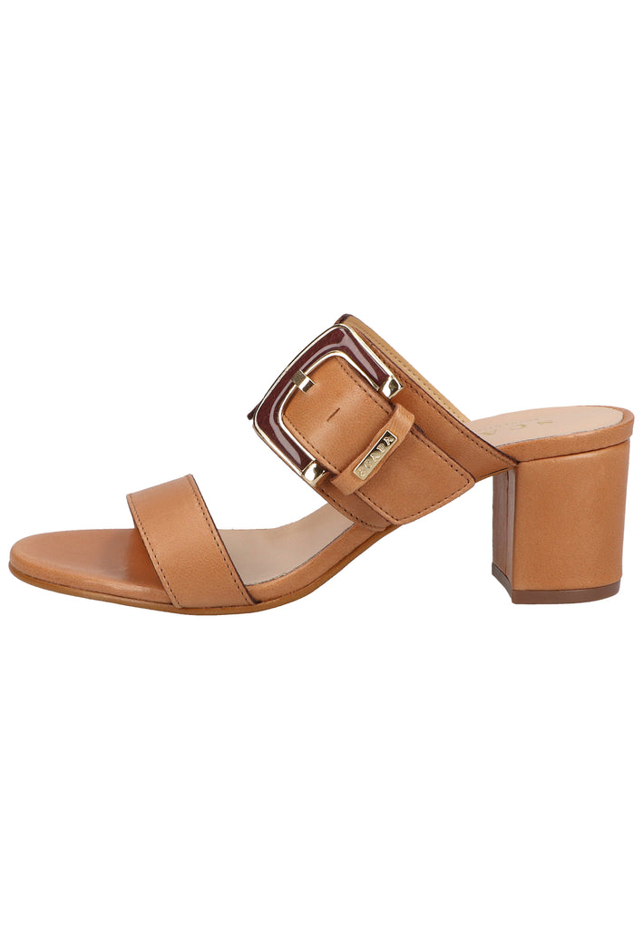 Scapa Pantoletten Leder Camel - surf4shoes