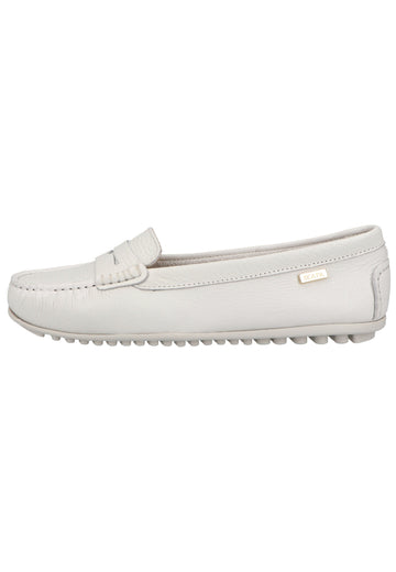 Scapa Mokassin Leder Weiß - surf4shoes