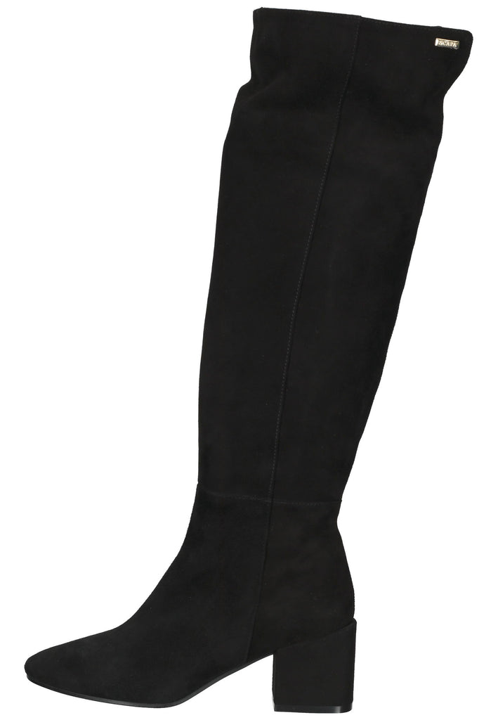 Scapa Stiefel Veloursleder Schwarz - surf4shoes