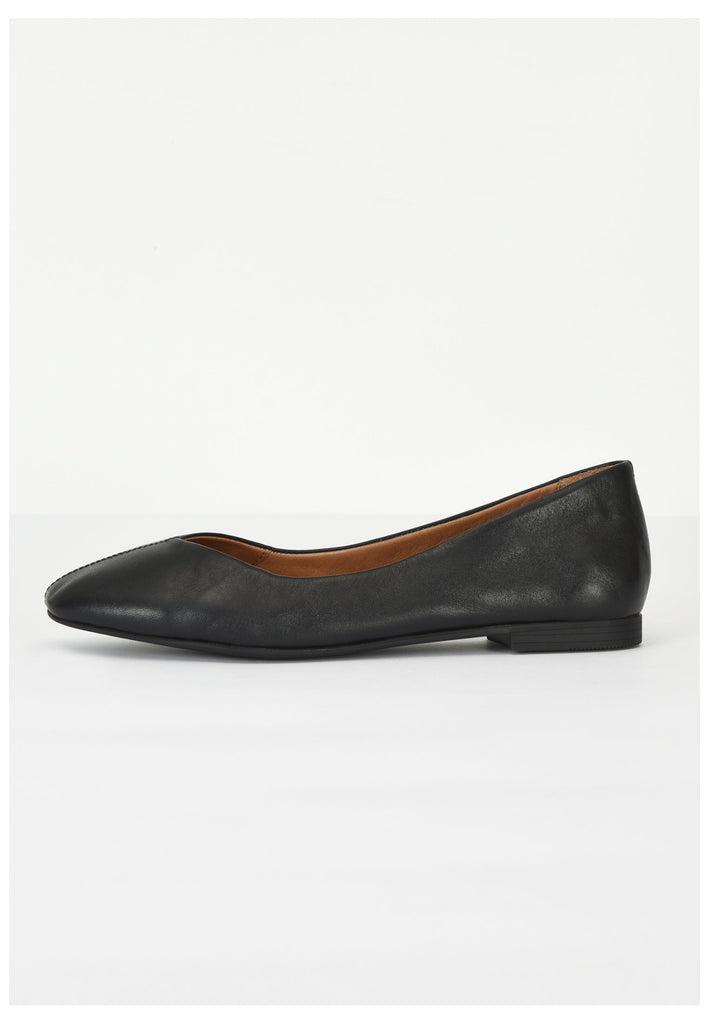 Inuovo Ballerinas Leder Schwarz - surf4shoes