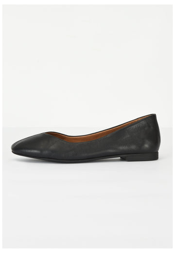 Inuovo Ballerinas Leder Schwarz - surf4shoes