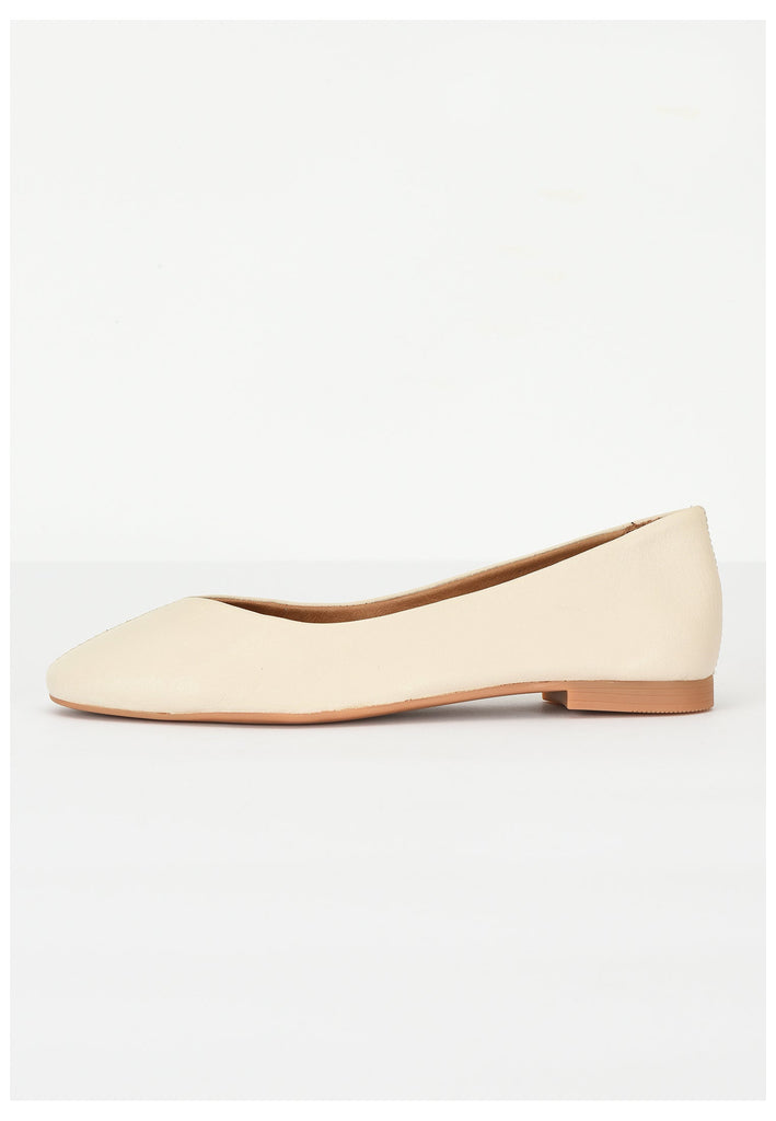 Inuovo Ballerinas Leder Beige - surf4shoes