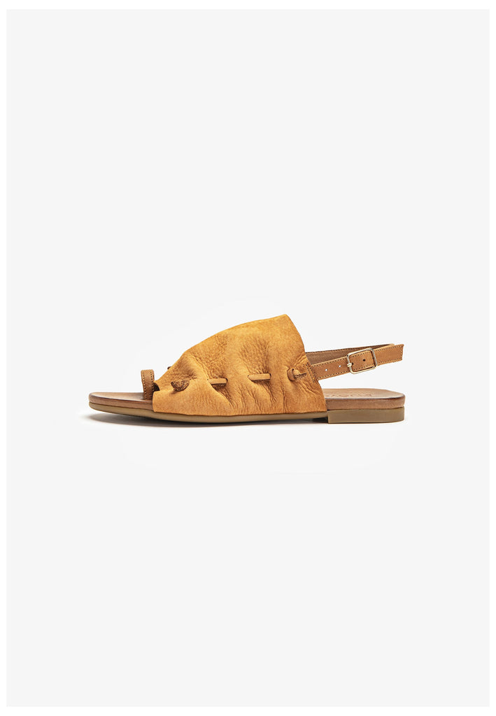 Inuovo Zehensteg Leder Mittelbraun - surf4shoes