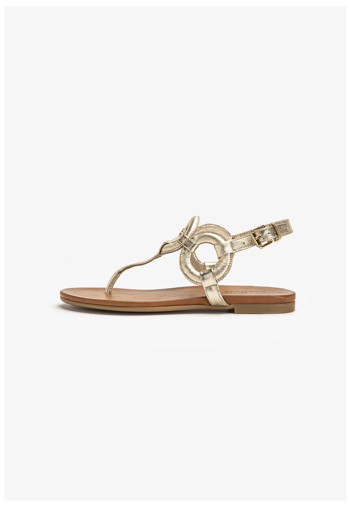 Inuovo Zehensteg Leder Gold - surf4shoes