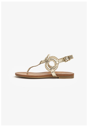 Inuovo Zehensteg Leder Gold - surf4shoes