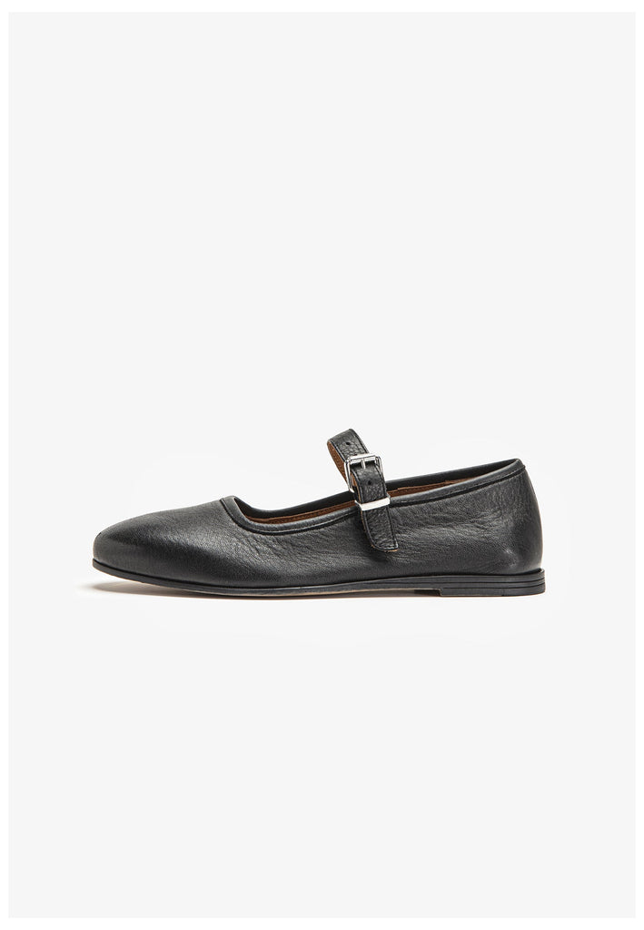 Inuovo Ballerinas Leder Schwarz - surf4shoes