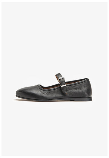 Inuovo Ballerinas Leder Schwarz - surf4shoes