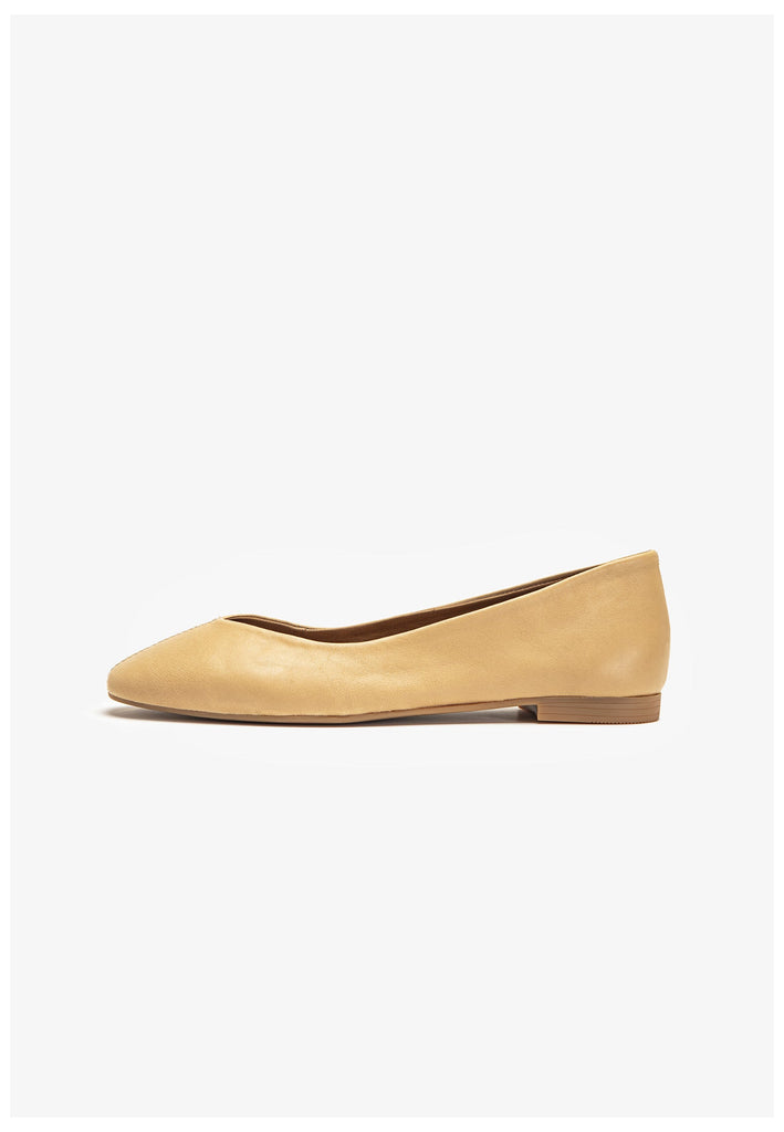 Inuovo Ballerinas Leder Hellbraun - surf4shoes