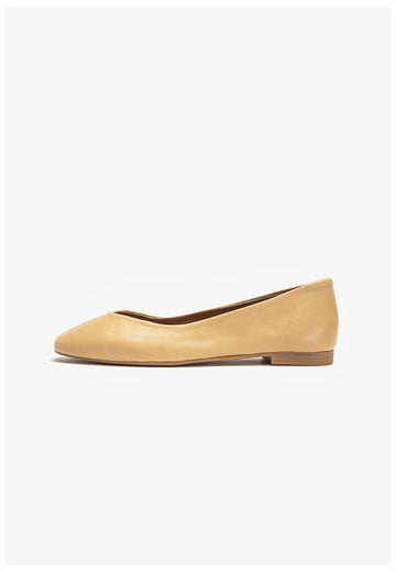 Inuovo Ballerinas Leder Hellbraun - surf4shoes