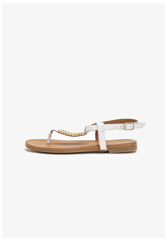 Inuovo Zehensteg Leder Weiß - surf4shoes