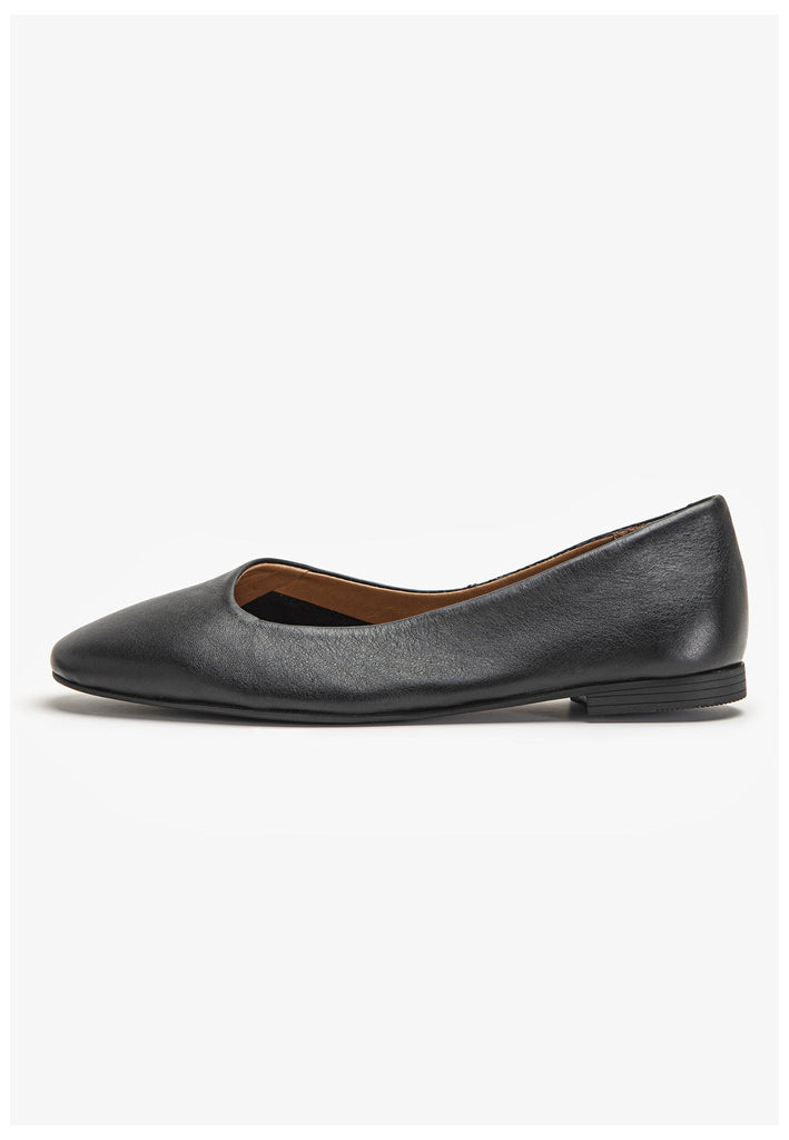 Inuovo Ballerinas Leder Schwarz - surf4shoes