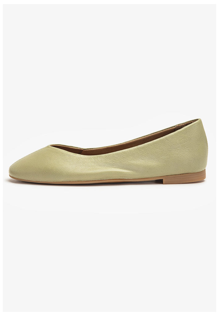 Inuovo Ballerinas Leder Olive - surf4shoes