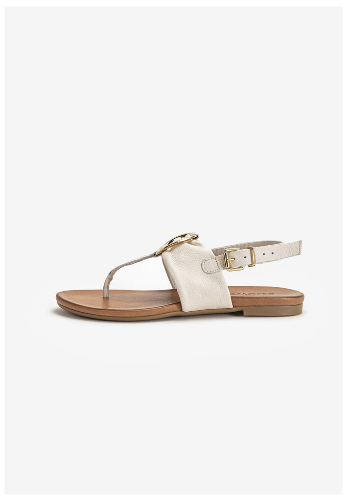 Inuovo Zehensteg Leder Beige - surf4shoes