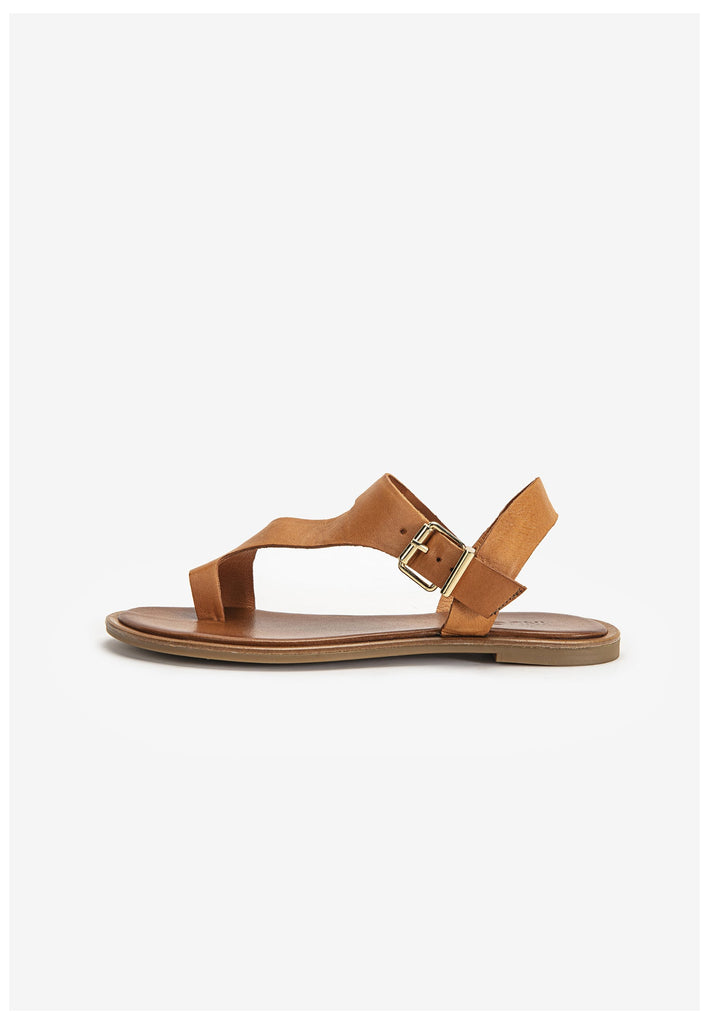 Inuovo Zehensteg Leder Mittelbraun - surf4shoes