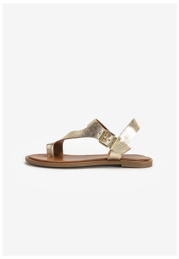Inuovo Zehensteg Leder Gold - surf4shoes