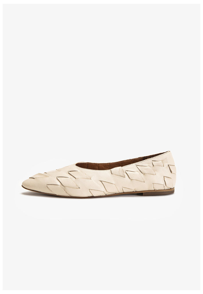 Inuovo Ballerinas Leder Beige - surf4shoes