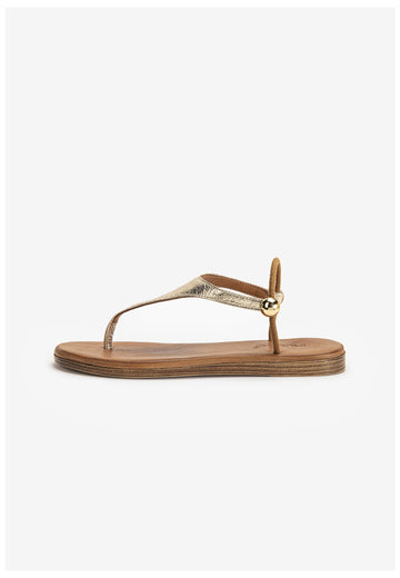 Inuovo Zehensteg Leder Gold - surf4shoes