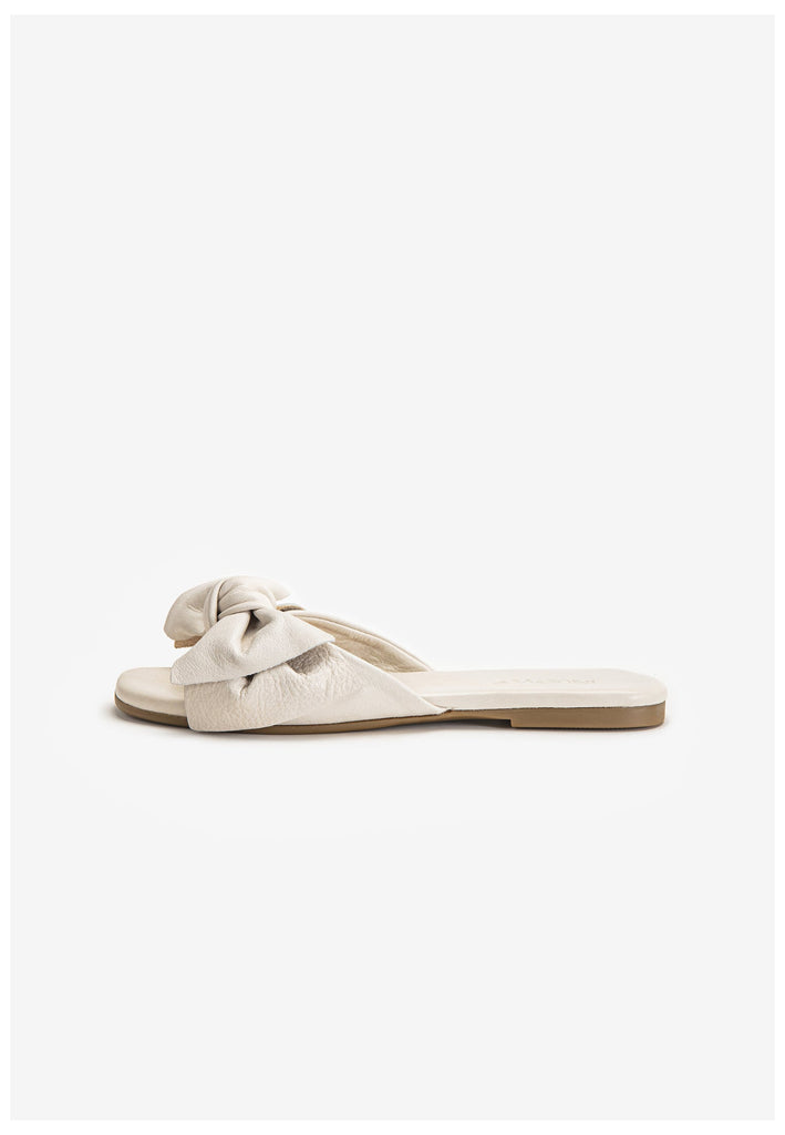 Inuovo Pantoletten Leder Creme - surf4shoes
