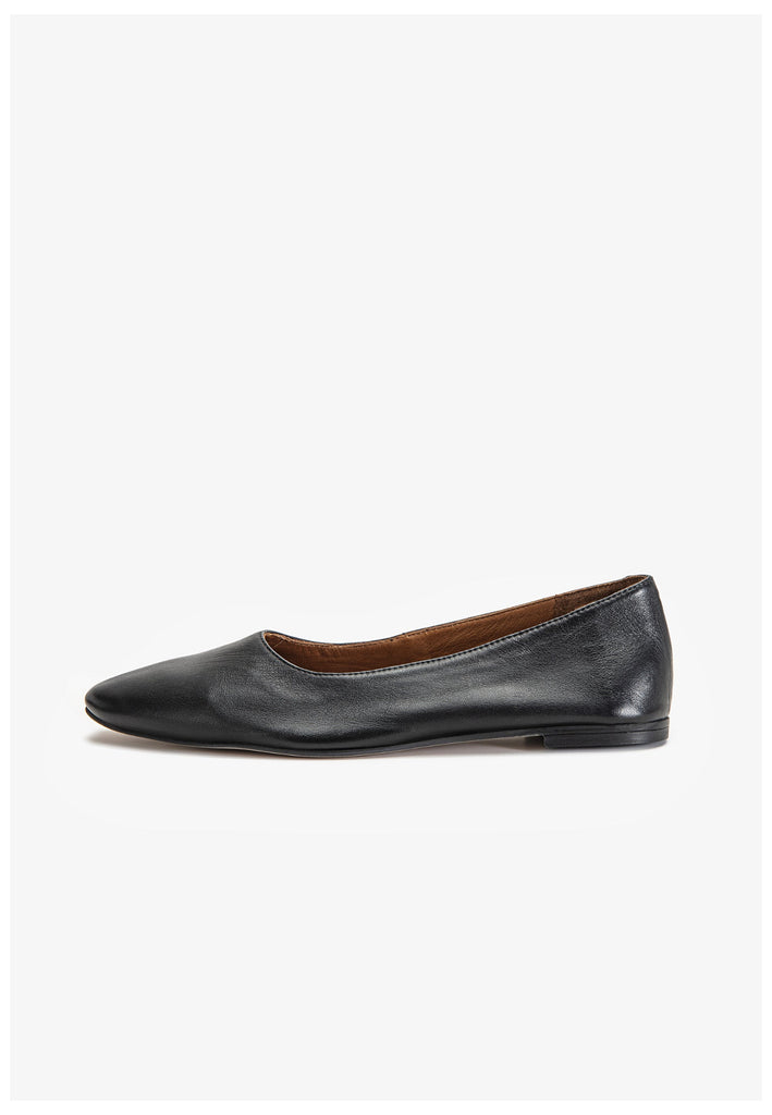 Inuovo Ballerinas Leder Schwarz - surf4shoes