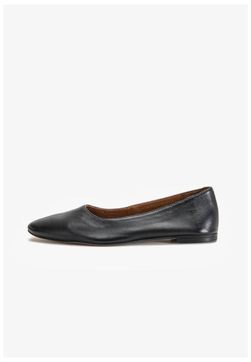 Inuovo Ballerinas Leder Schwarz - surf4shoes