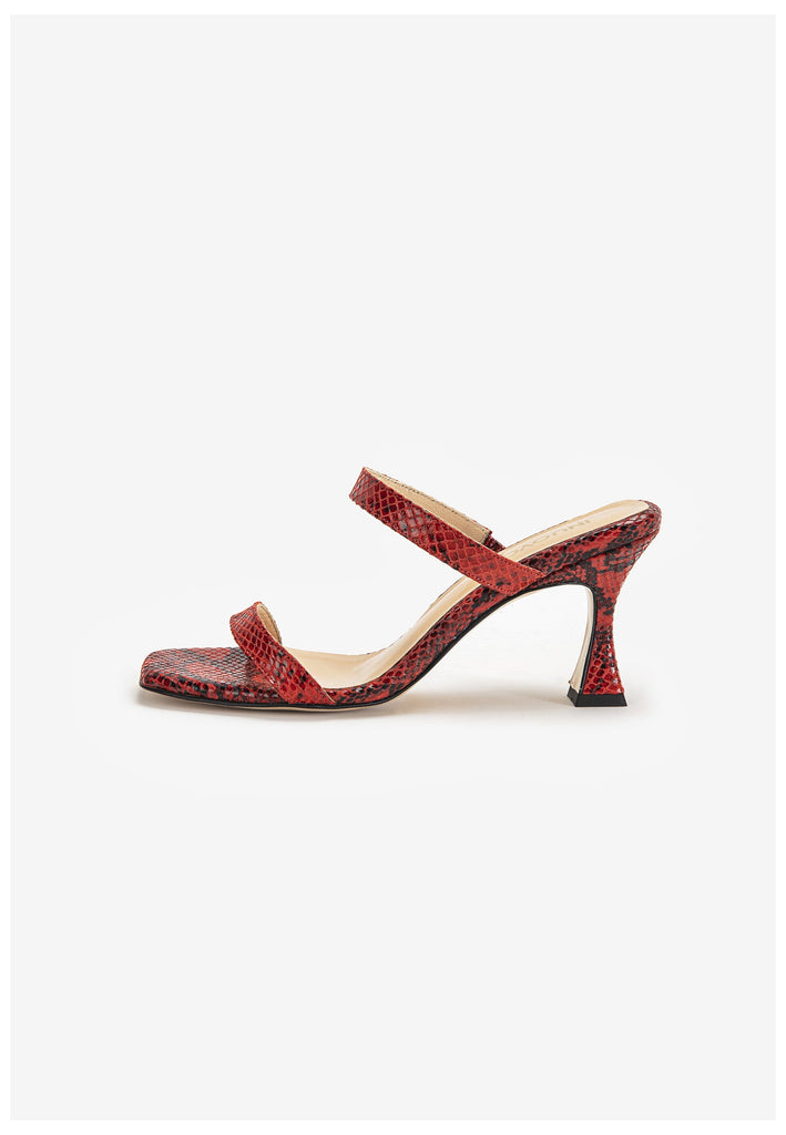 Inuovo Pantoletten Leder Rot - surf4shoes