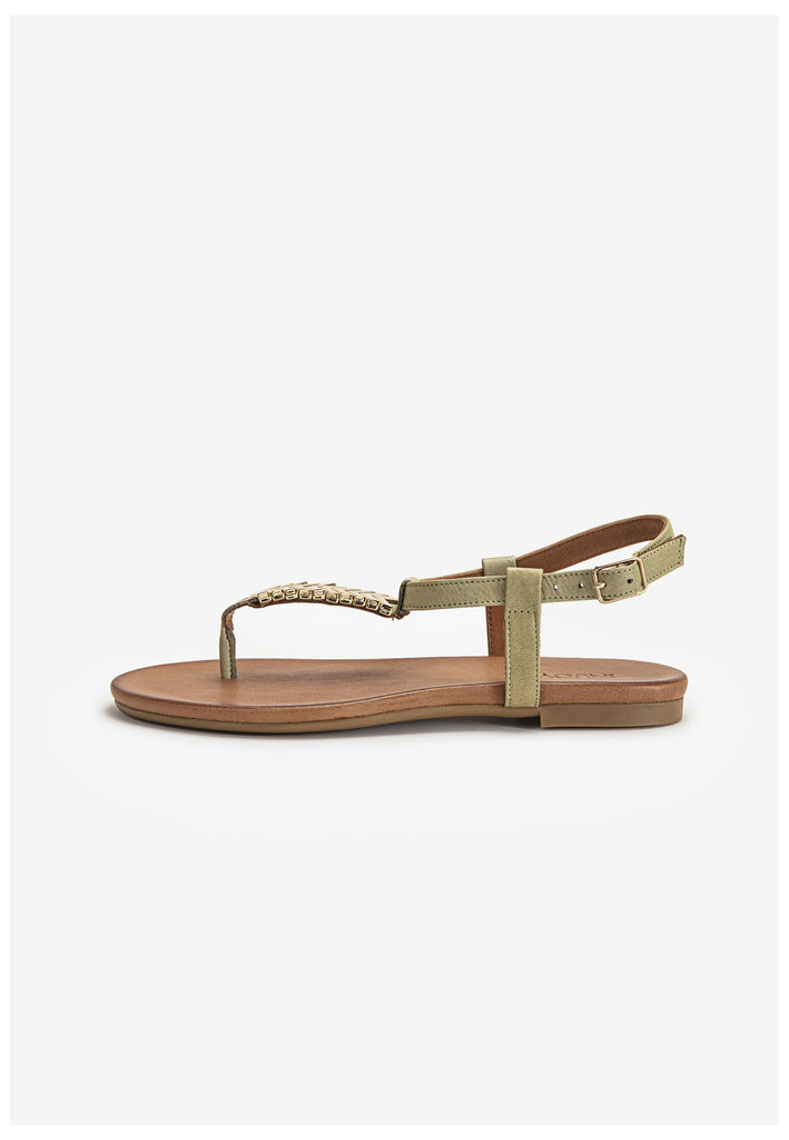 Inuovo Zehensteg Leder Olive - surf4shoes
