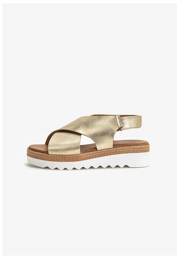 Inuovo Sandalen Leder Gold - surf4shoes