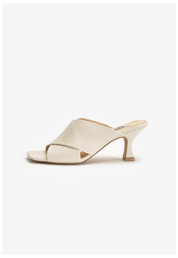 Inuovo Pantoletten Leder Beige - surf4shoes