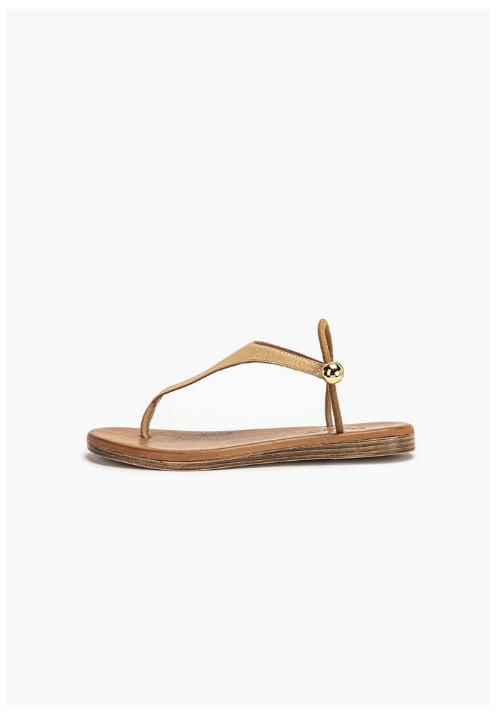 Inuovo Zehensteg Leder Hellbraun - surf4shoes