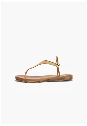 Inuovo Zehensteg Leder Hellbraun - surf4shoes