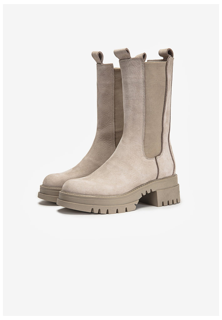 Inuovo Stiefel Leder/Textil Silber/Grau - surf4shoes