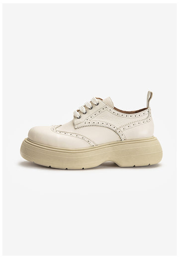 Inuovo Halbschuhe Leder Weiß - surf4shoes