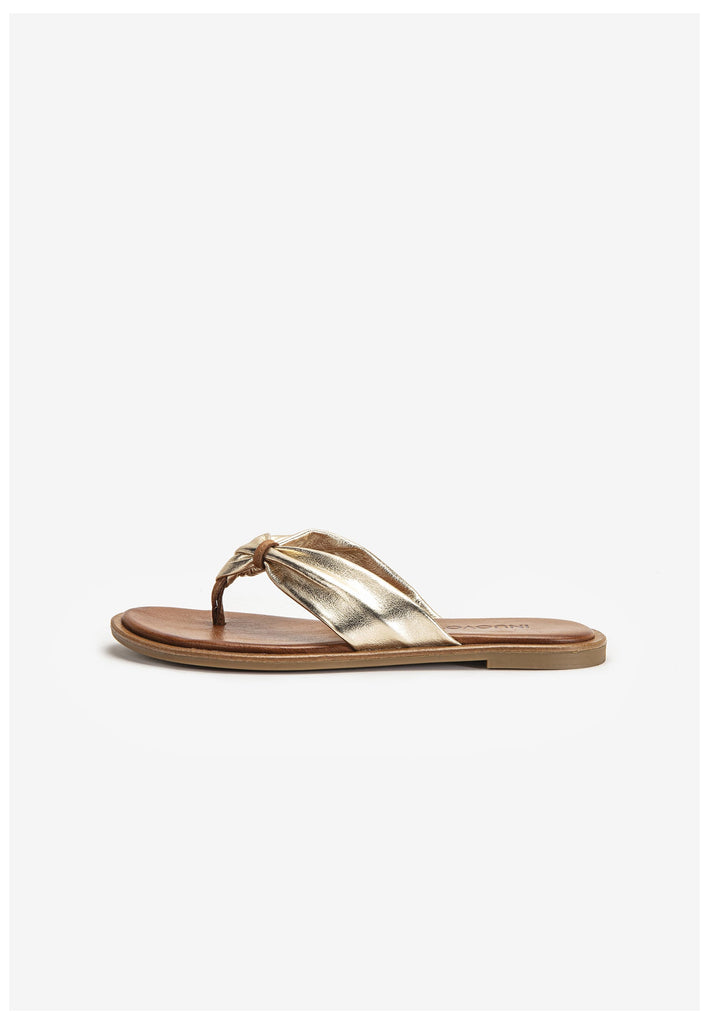 Inuovo Zehensteg Leder Gold - surf4shoes