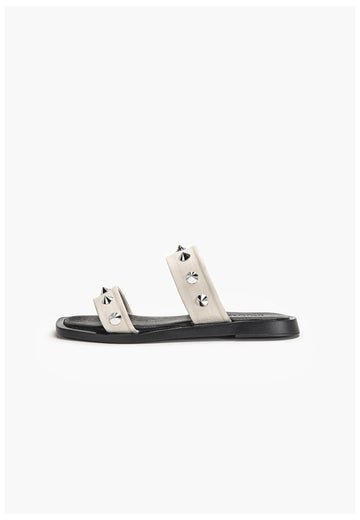 Inuovo Pantoletten Leder Creme - surf4shoes