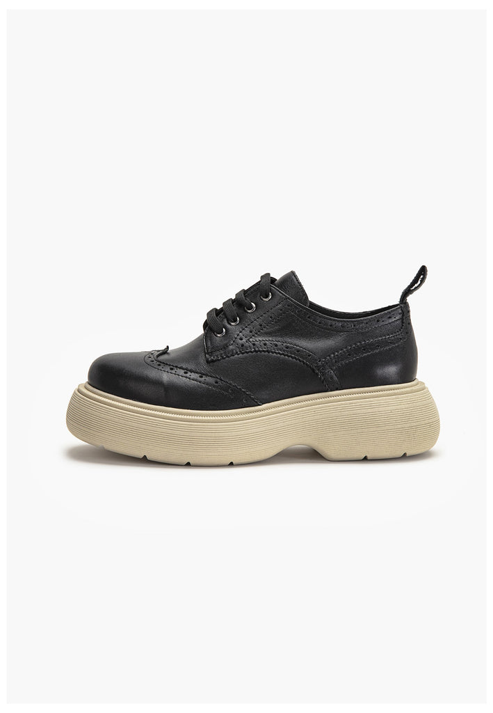 Inuovo Halbschuhe Leder Schwarz - surf4shoes