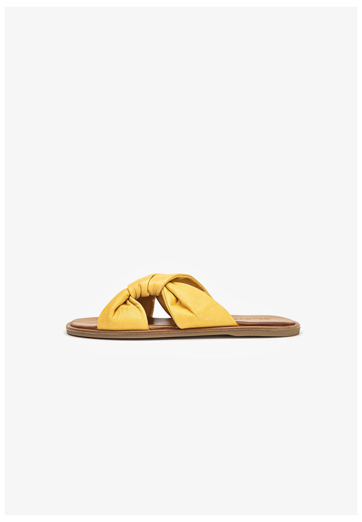 Inuovo Pantoletten Leder Mustard - surf4shoes