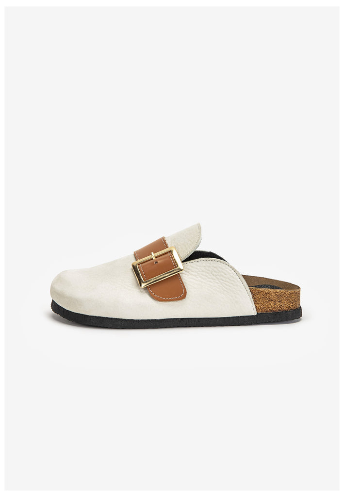 Inuovo Pantoletten Leder Bone - surf4shoes