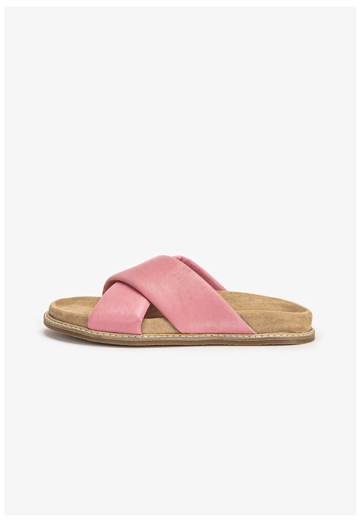 Inuovo Pantoletten Leder Pink - surf4shoes