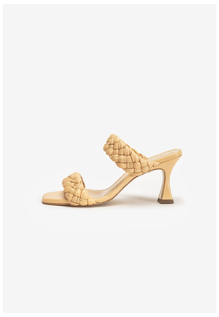 Inuovo Pantoletten Leder Beige - surf4shoes