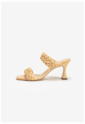Inuovo Pantoletten Leder Beige - surf4shoes