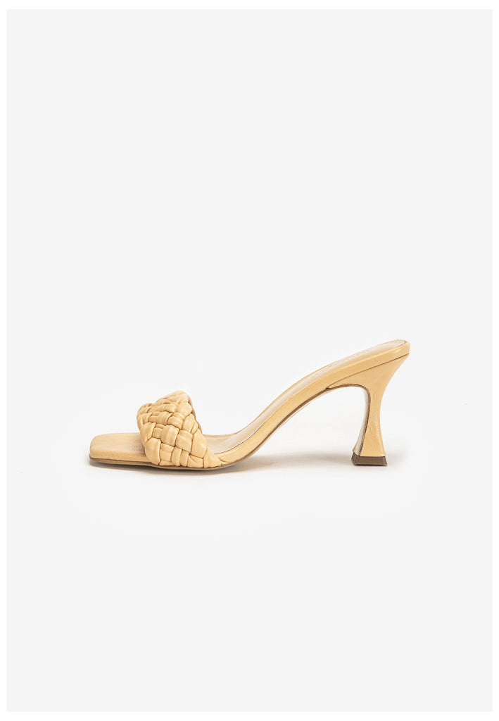 Inuovo Pantoletten Leder Beige - surf4shoes