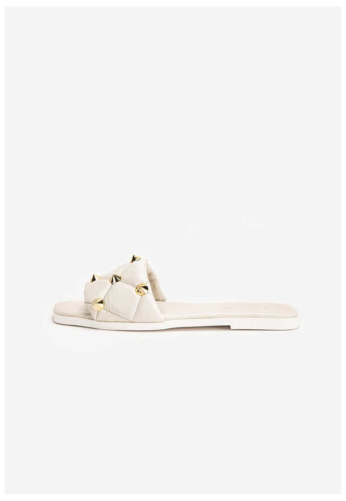 Inuovo Pantoletten Leder Creme - surf4shoes