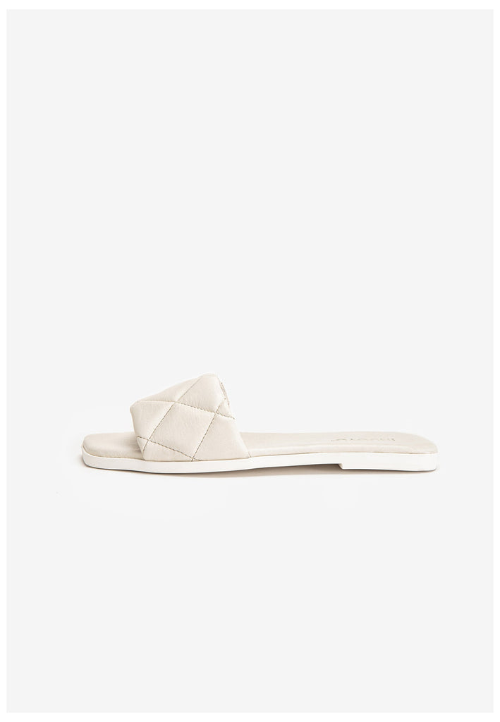 Inuovo Pantoletten Leder Creme - surf4shoes