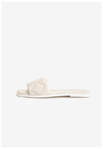 Inuovo Pantoletten Leder Creme - surf4shoes